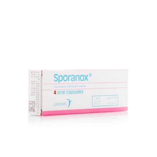 SPORANOX 100MG 4 CAPS. S-ARAB.